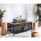 Table basse finition chêne antique