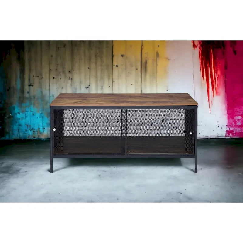 Table basse finition chêne antique