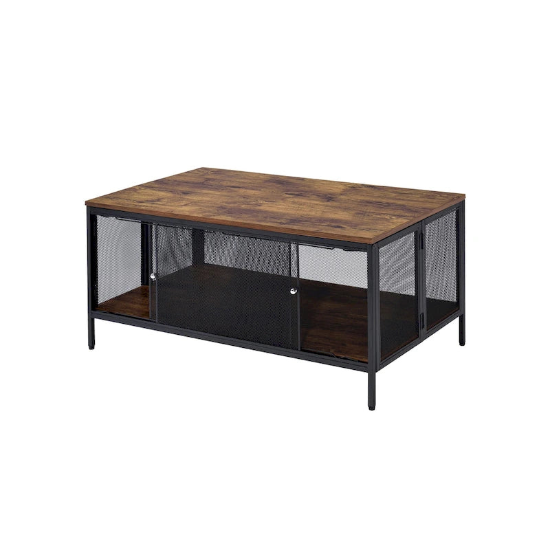 Table basse finition chêne antique