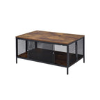 Table basse finition chêne antique