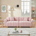Pink 89 Velvet 3-seater Sofa with Spring-Wrapped Cushions