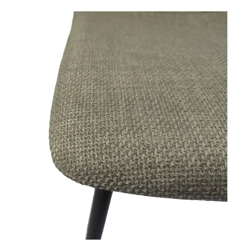 Ensemble de 4 chaises de salle à manger modernes avec pieds en métal noir