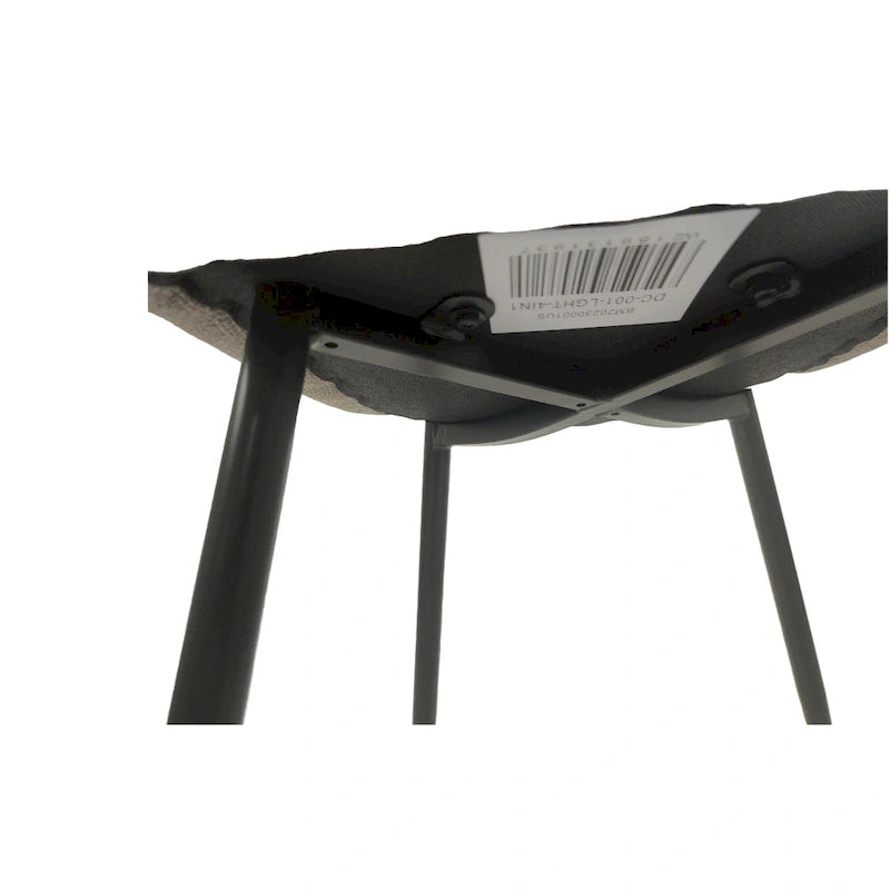 Ensemble de 4 chaises de salle à manger modernes avec pieds en métal noir