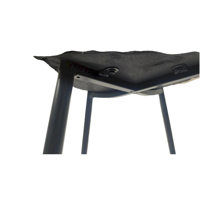 Ensemble de 4 chaises de salle à manger modernes avec pieds en métal noir