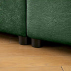 Canapé d'angle modulable 2 places en chenille de 75,5 cm avec assise de rangement, à monter soi-même