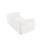 Canapé d'angle modulable 2 places en chenille de 75,5 cm avec assise de rangement, à monter soi-même