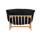 Pouf d'appoint grand format, pouf moelleux avec structure en bois massif, fauteuil lounge confortable garni de duvet
