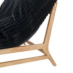 Pouf d'appoint grand format, pouf moelleux avec structure en bois massif, fauteuil lounge confortable garni de duvet