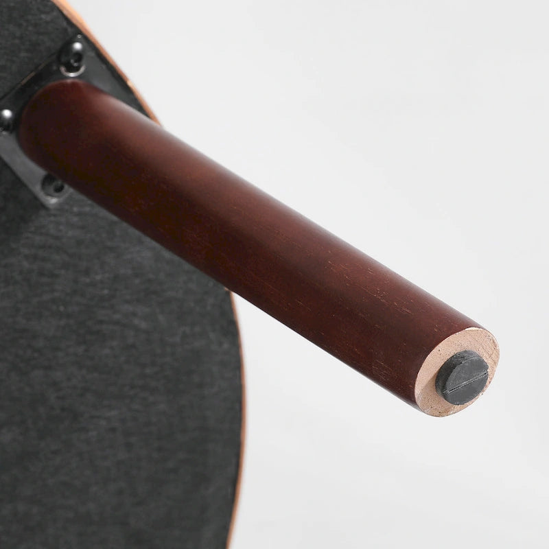 Ensemble de 2 poufs en cuir italien pleine fleur véritable de 34,5 cm de large