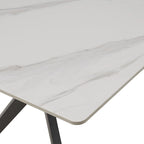 Table à manger Vaduz 70, piètement en métal gris fer, pour 4 à 6 personnes