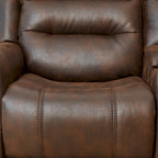 Canapé électrique, causeuse inclinable, appui-tête réglable, dossier haut, clous décoratifs