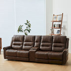 Canapé électrique, causeuse inclinable, appui-tête réglable, dossier haut, clous décoratifs