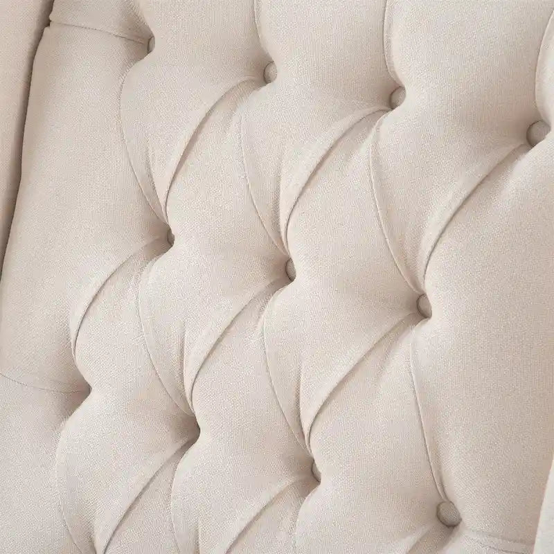 Fauteuil inclinable manuel rembourré de 27 pouces de large, fauteuil à oreilles avec pieds en bois