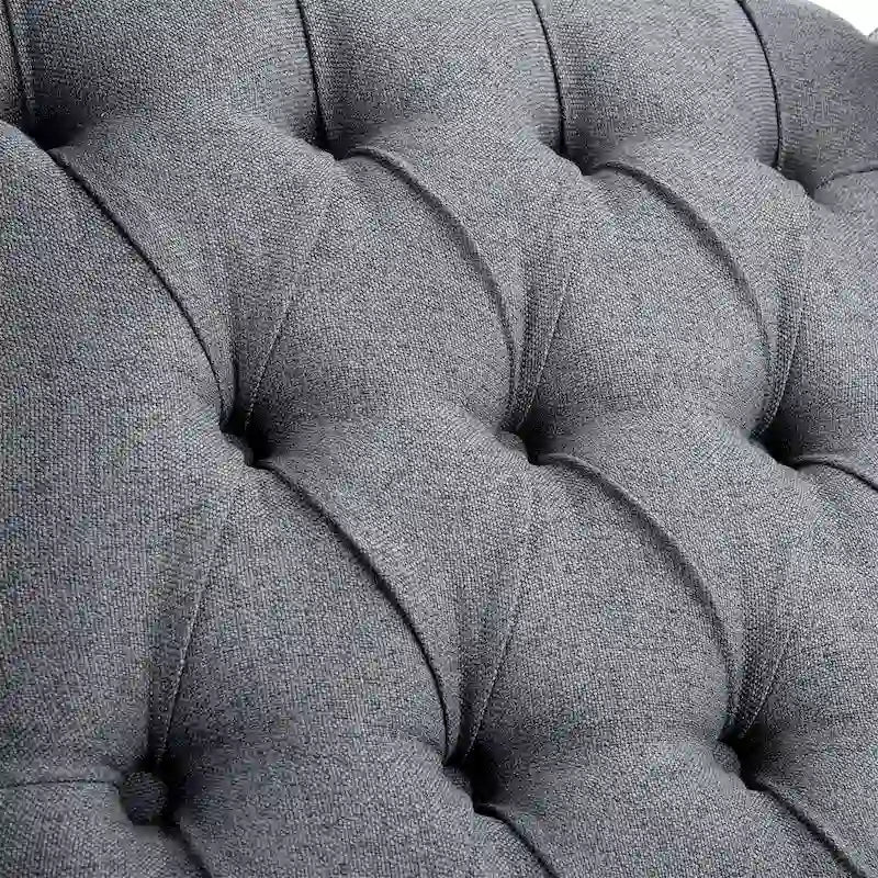 Fauteuil inclinable manuel rembourré de 27 pouces de large, fauteuil à oreilles avec pieds en bois