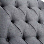 Fauteuil inclinable manuel rembourré de 27 pouces de large, fauteuil à oreilles avec pieds en bois