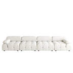 Canapé d'angle modulable convertible 138, canapé d'angle moderne et luxueux 4 places pour salon, chambre, bureau ou appartement