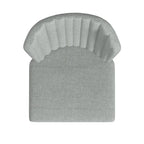 Chaise de salle à manger HomePop ChannelBack avec pieds en métal - Gris tissé (lot de 2)