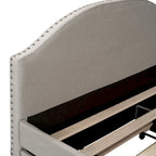 Lit de jour rembourré Nestfair pleine grandeur avec lit gigogne simple