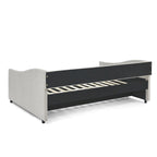 Canapé-lit capitonné avec lit gigogne