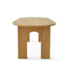 Table de salle à manger à pied central de 67 pouces - Chêne