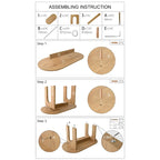 Table de salle à manger à pied central de 67 pouces - Chêne