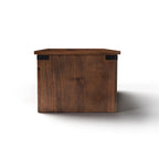 Table basse Bridgevine Home Farmhouse de 122 cm (48 po), aucun assemblage requis, finition whisky vieilli