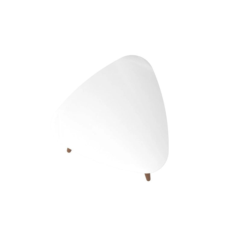 Table d'appoint triangulaire haute Utopia 19,88 avec pieds en bois évasés