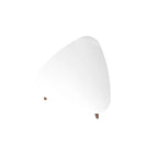 Table d'appoint triangulaire haute Utopia 19,88 avec pieds en bois évasés