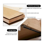 Table de chevet intelligente LED 17,72 H avec station de charge et tiroir pour chambre à coucher, coloris noir/blanc/crème