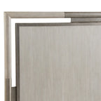 Lit Roundhill Furniture Mantalia en bois massif avec cadre en métal, couleur champagne