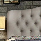 Cadre de lit plateforme incurvé et capitonné Tara Virgil