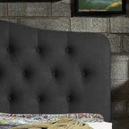 Cadre de lit plateforme incurvé et capitonné Tara Virgil