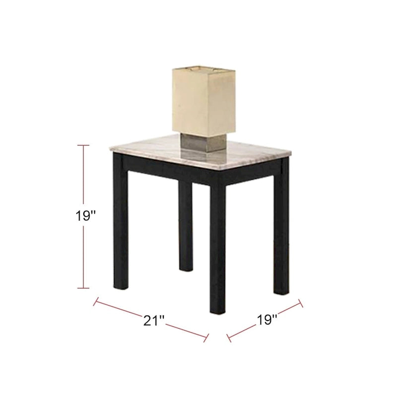 Table basse 3 pièces avec plateau en faux marbre