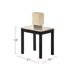 Table basse 3 pièces avec plateau en faux marbre