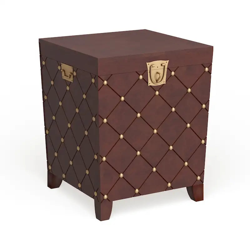 Coffre de table d'appoint Liatris Nailhead Espresso de SEI Furniture