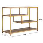 Console géométrique SAFAVIEH Fannye - 42 x 16 x 30,3 cm - 42 cm L x 16 cm P x 30 cm H