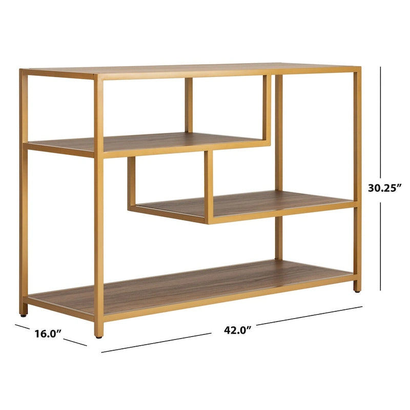 Console géométrique SAFAVIEH Fannye - 42 x 16 x 30,3 cm - 42 cm L x 16 cm P x 30 cm H