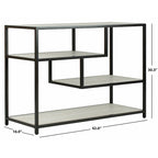 Console géométrique SAFAVIEH Fannye - 42 x 16 x 30,3 cm - 42 cm L x 16 cm P x 30 cm H