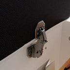 Cadre de lit design Queen/King avec éclairage d'ambiance LED et revêtement en cuir PU