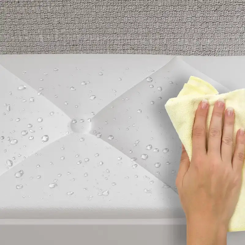 Cadre de lit design Queen/King avec éclairage d'ambiance LED et revêtement en cuir PU