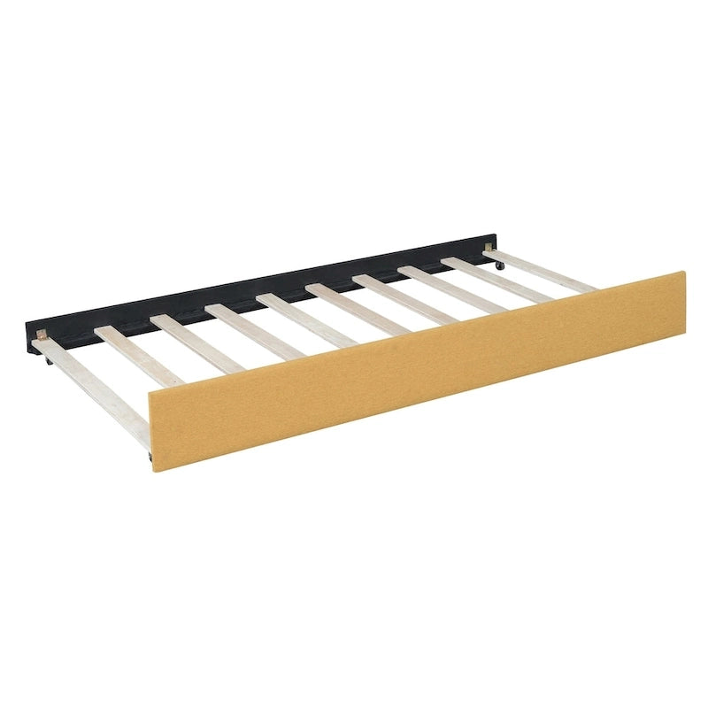 Lit de jour rembourré pleine grandeur avec cadre de canapé-lit gigogne, sommier non requis