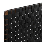 Tête de lit Sparta en cuir végétalien tissé pour lits jumeaux/grands/queen/king