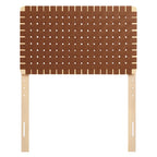 Tête de lit Sparta en cuir végétalien tissé pour lits jumeaux/grands/queen/king