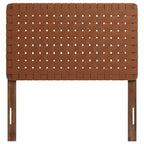 Tête de lit Sparta en cuir végétalien tissé pour lits jumeaux/grands/queen/king