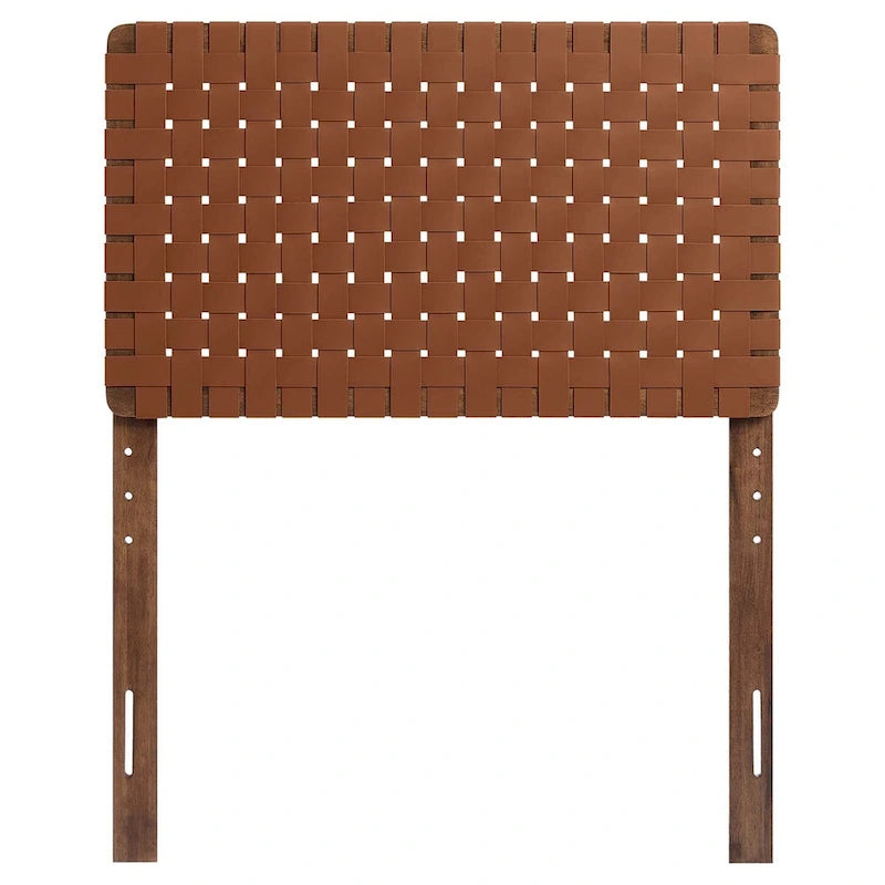 Tête de lit Sparta en cuir végétalien tissé pour lits jumeaux/grands/queen/king