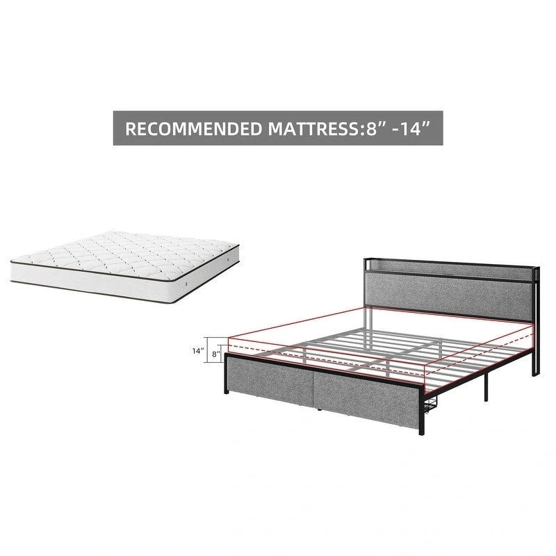 Lit JX avec tiroirs au bout du lit