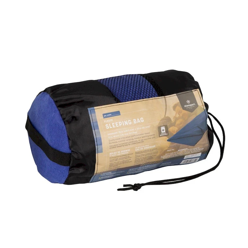 Sac de couchage polaire Stansport - Bleu