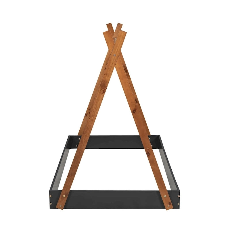 Lit de sol de tente avec structure triangulaire