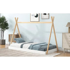 Lit de sol de tente avec structure triangulaire