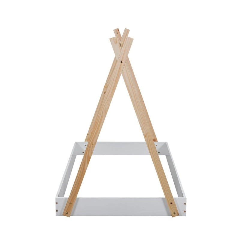 Lit de sol de tente avec structure triangulaire